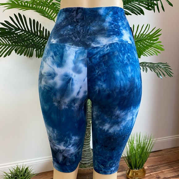 SHOPICANDIES Pants - ‼️ Blue Tie Dye Leggings Active Wear Biker Shorts